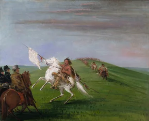 Comanche Meeting the Dragoons