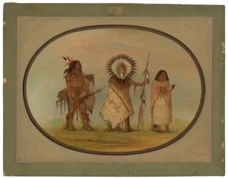 Crow Chief, His Wife, and a Warrior