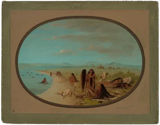 Crow Warriors Bathing