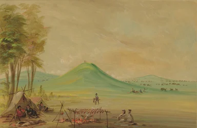 Expedition Encamped on a Texas Prairie. April 1686