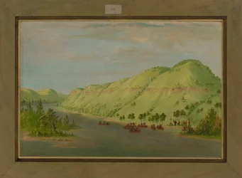 Father Hennepin Leaving the Mississippi to Join La Salle, May 8th 1680