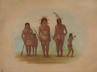 Five Iquito Indians, 1854-1869