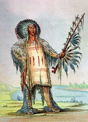 Mandan Indian Ha-Na-Tah-Muah, Wolf Chief