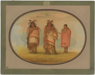 Menomonie Chief, His Wife, and Son