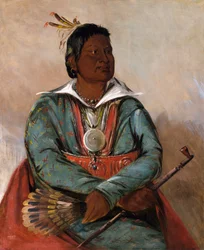 Mó-sho-la-túb-bee, He Who Puts Out and Kills, Chief of the Tribe
