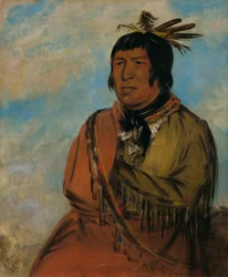Na-pów-sa, Bear Traveling at Night, a Chief