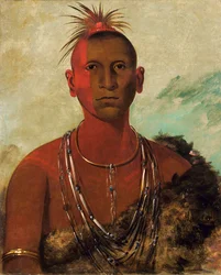 Náh-se-ús-kuk, Whirling Thunder, Eldest Son of Black Hawk, 1832