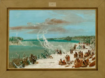 Portage Around the Falls of Niagara at Table Rock