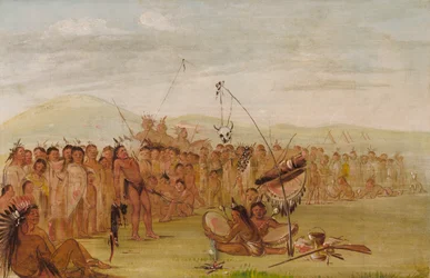 Self-torture in a Sioux Religious Ceremony