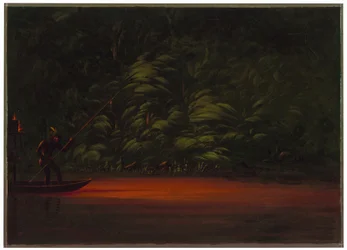 Spearing by Torchlight on the Amazon