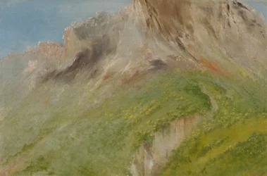 Ta-wa-que-nah, or the Rocky Mountain, Near the Comanche Village