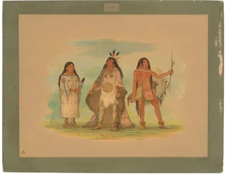 Three Minatarree Indians