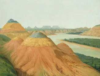 View in the Big Bend of the Upper Missouri, 1832