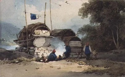 A Riverside Encampment, China