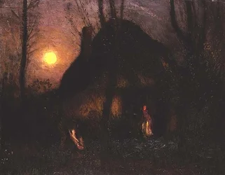 Cottage by Moonlight