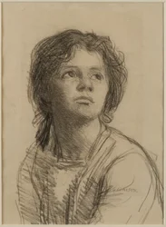 Head and Shoulders of a Young Woman