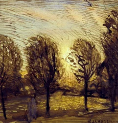 Untitled [Study of trees]
