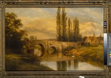 Fittleworth Old Mill and Bridge, on the Rother, Sussex, 1880
