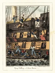 A Militia Dragoon Punished in Santiago, Cape Verde, 1828 (lithograph)