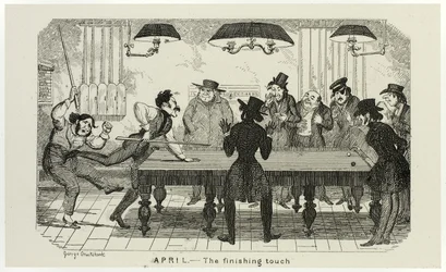 April - The Finishing Touch from George Cruikshank