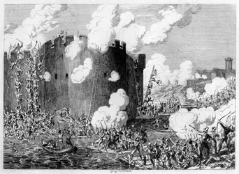 Attack upon the Brass Mount by Lord Guilford Dudley, 1554