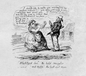 Black Eyed Sue the Bold Smuggler and Will Watch the Look Out Man, 1829