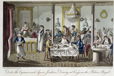 Dinner at Very, at the Palais Royal - in “Life in Paris” by David Carey, London