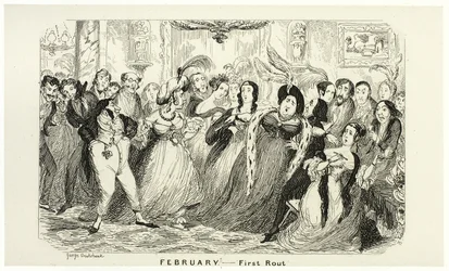 February - First Rout from George Cruikshank