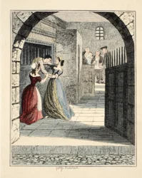 Jack Sheppard Escaping from the Condemned Hold in Newgate, Illustration from Jack Sheppard: A Romance by William Harrison Ainsworth, 1839