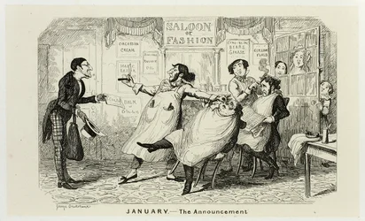 January - The Announcement from George Cruikshank