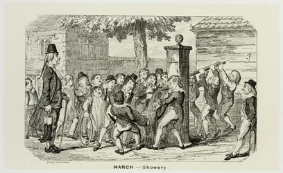March - Showery from George Cruikshank