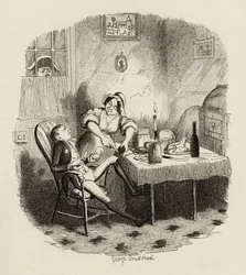 Mr Claypole as He Appeared When His Master Was Out, from 