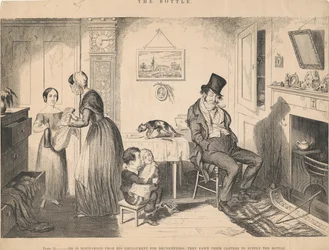 Plate II, He is Discharged from his Employment for Drunkenness