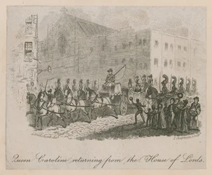 Queen Caroline returning from the House of Lords