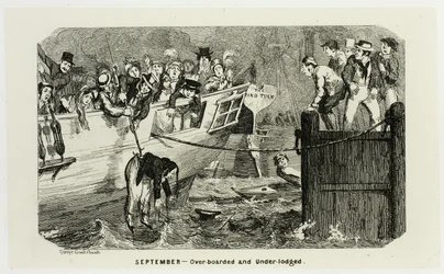 September - Over-Boarded and Under-Lodged from George Cruikshank