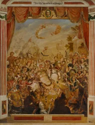 The First Appearance of William Shakespeare on the Stage of the Globe with Part of his Dramatic Company