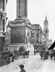 Monument and St Magnus the Martyr, Lower Thames St, City of London