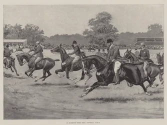 At Richmond Horse Show, Saturday, 9 June