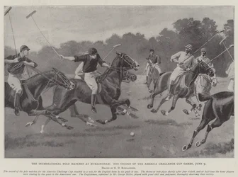 The International Polo Matches at Hurlingham, the Second of the America Challenge Cup Games