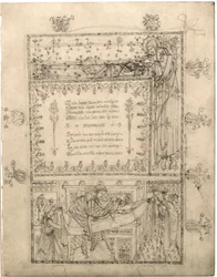 Study for an Illumination for "A Dream of a Blessed Spirit"
