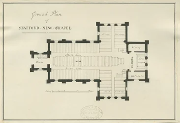 Stafford - Ground plan of Christ Church