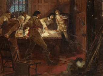 Yeamans and Bowcher Surprised While Plotting to Deliver Bristol Castle to the King