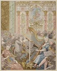 Scene from La Dame de Gai-Fredon by Quatrelles (Ernest L