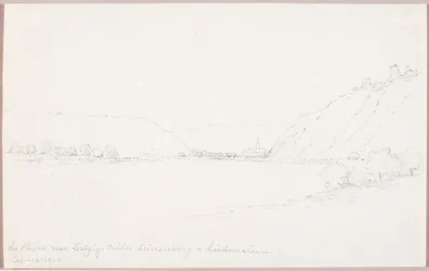 The Rhine Near Salzig, Castles Stirrenberg and Liebenstein