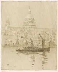 Untitled (transfer drawing for Misty Day, Paul
