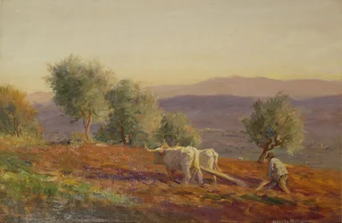Where Virgil Sang, Man Ploughing, 1912