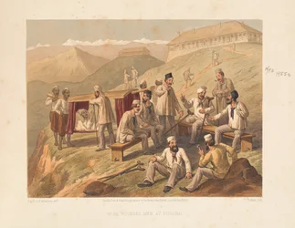 Wounded Men at Dugshai, 1857