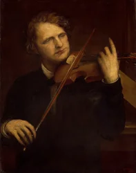 A Lamplight Study: Herr Joachim, 1868