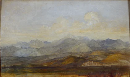 The Carrara Mountains from Pisa