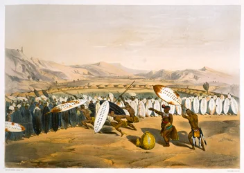 Umpanda Reviewing his Troops at Nonduengi